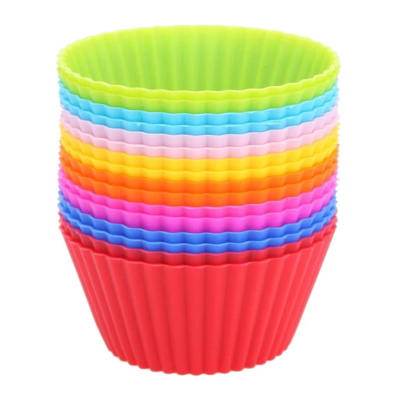 Factory Outlet Food Grade Cake Cup Mould Mini Silicone Cake Mold Set