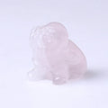 HZ Christmas Hot Carving Rose Quartz Crystal Santa Carvings Home Decorations Christmas Gifts
