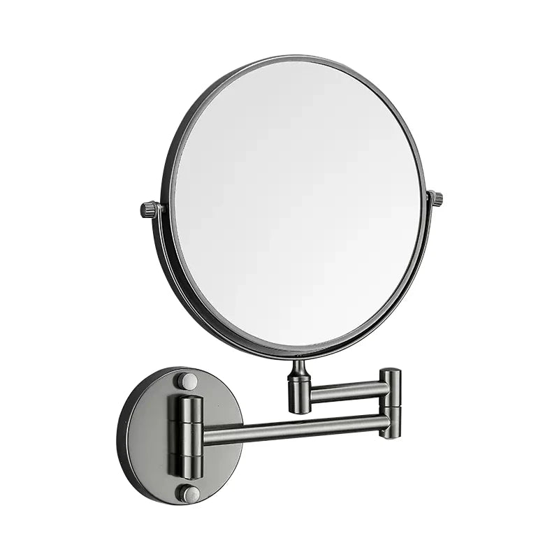 Dual-Sided 360 Degree Rotatable Mirror for Bath Punch-Free Wall Mounted Touch Sensor Switch for Home Salon Hotel Villa Decor