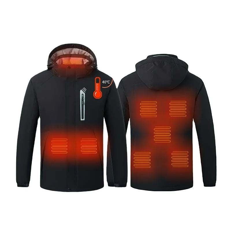 Winter Heater Coat Men Heater Jacket Heat Electricity Battery Heated Jacket Heated Jacket With Battery Pack