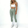Custom Nylon Elastane 4-Way Stretch Womens Breathable Workout Fitness Pants Booty High Waist Gym Scrunch Butt Yoga Leggings