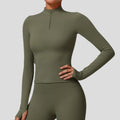 gym wears for ladies Soft Seamless Fitness Tops Quick Dry Sports T-Shirts for Running Solid Colors Thumb Holes Breathable Design