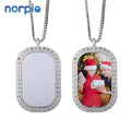 Men Women Accessories Jewelry Necklaces Sublimation Blank Rhinestones Necklaces