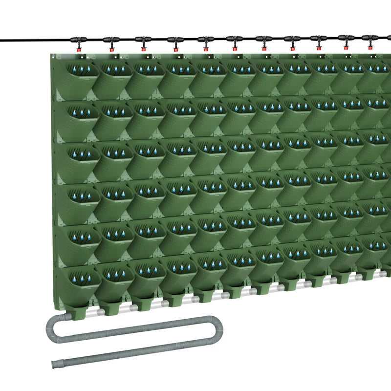 Naturix Patented Vertical Garden Wall System Outdoor Hanging Wall Planter Irrigation Greenwall Living Jardin Plastic Flower Pot