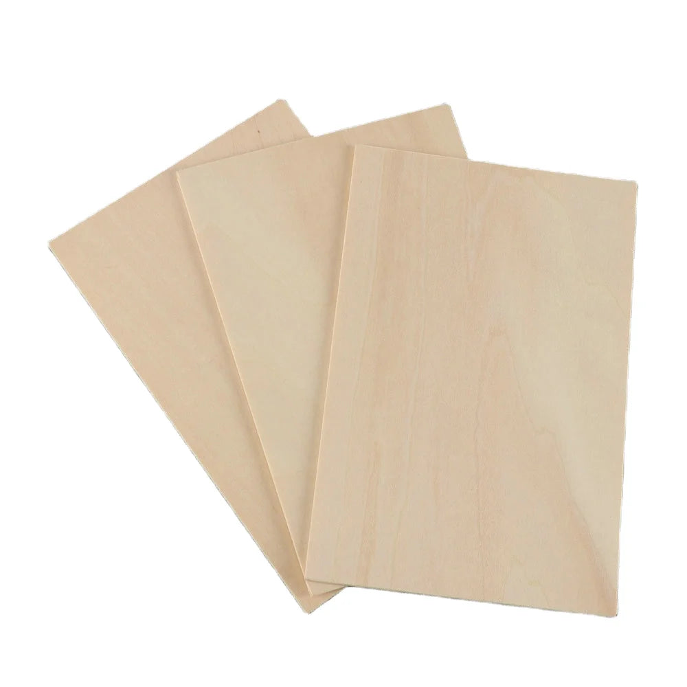 Poplar 1mm-10mm Thickness Laser Cut Plywood First-Class Grade Minimalist Design Indoor Use Strong Toughness E0 Formaldehyde