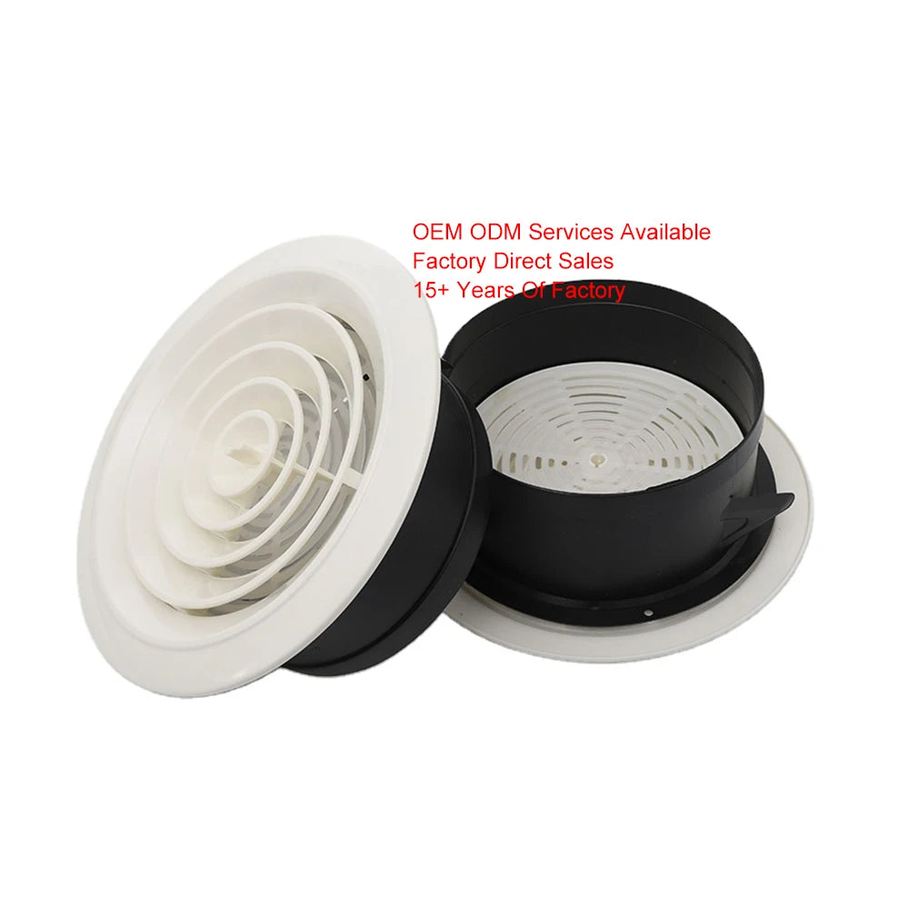 Custom ABS Plastic Air Diffuser for Kitchen/Ceiling Modern Design HVAC System Ventilation Grille Customized Color Size 1 Year