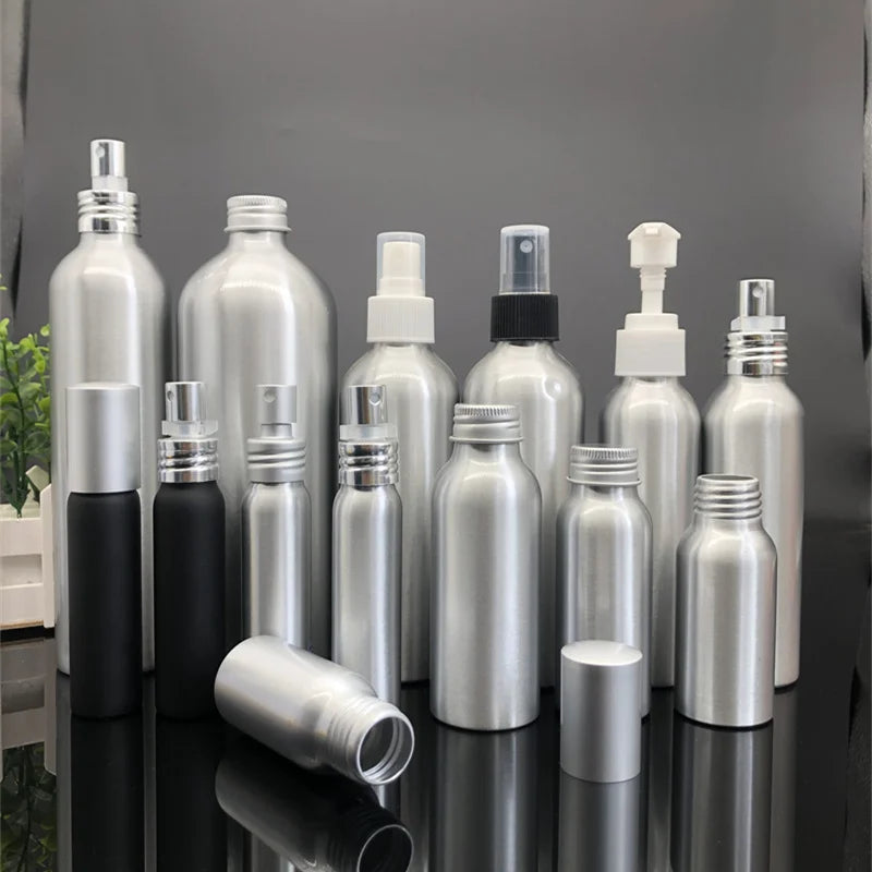 Customizable Empty Multicolor Fine Mist Unique Spray Aluminium Bottle 20ml 30ml 50ml 100ml 200ml 300ml 500ml 750ml 1000ml