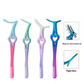 New Stainless Steel Multifunctional Eyelash Curler Auxiliary Eyebrow Comb Curved Big Mouth Clip Eyelash Tweezers