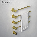 High Class Golden Wall-mounted Towel Warmer Rack with Luxury Texture for Modern Bathroom Towel Rail Drying Rack