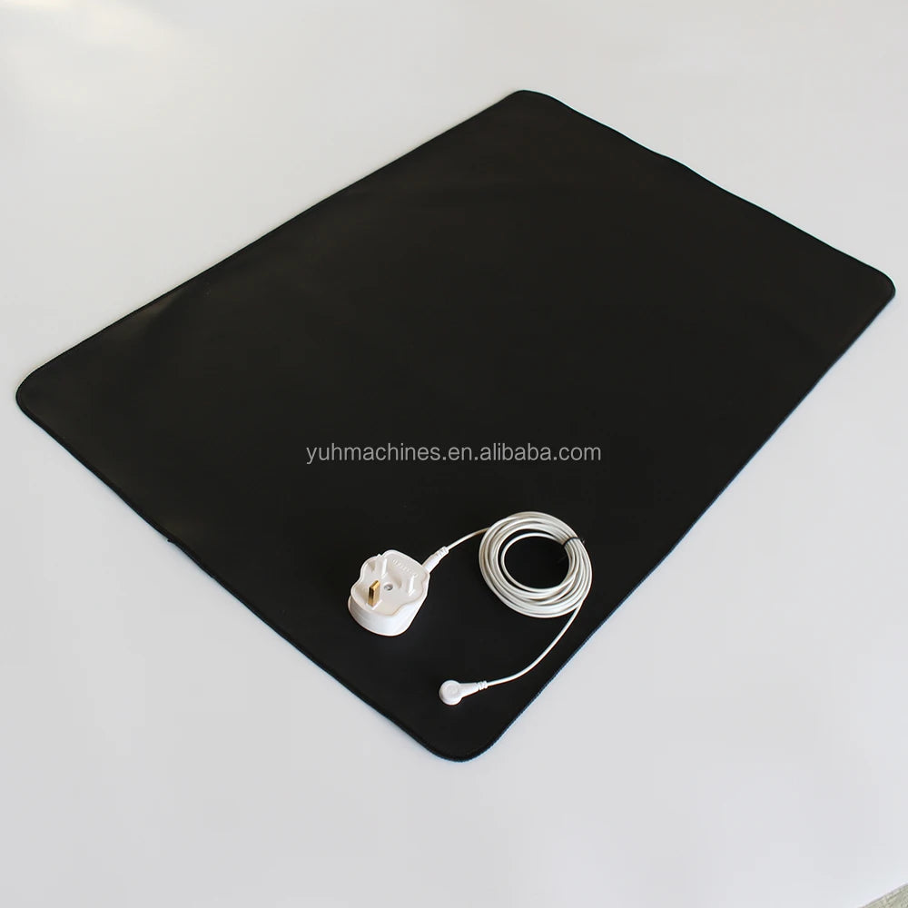 EMF BLOCKING Grounding Mat & Cord-PU Leather Bed Use Connect to Earth for Optimal Wellness
