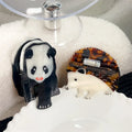 Custom Design Panda Shaped Luminous Acetate Hair Claw Clips Cartoon Cute Animal Hair Accessory for Girl