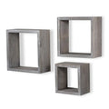 Floating Cube Wall Mounted Wooden Eco-Friendly Painted Customizable Love Theme Washable Shelf Square Organizer Wood Rack Shelf