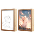 Manga INS Anime Style Art Picture Lamp Desk Lamp Photo Light Christmas Night Light Gift New 3D Illusion Lighting up Painting