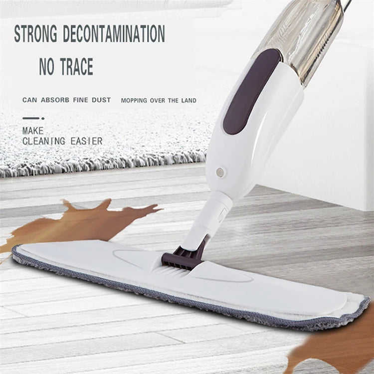 2025 Top Selling Flat Mop Long Handle Mops Cleaning Microfiber Water Spray Flat Mop