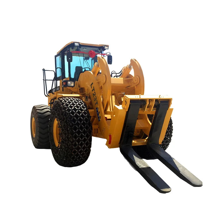 Earth Moving Machine Chinese Brand Wheel Loader 23ton Forklift Loader with Clamp Optional