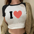2021 New Fashion Short Sleeve Crop Top Women Dance Crop Top Tshirt With Ringer