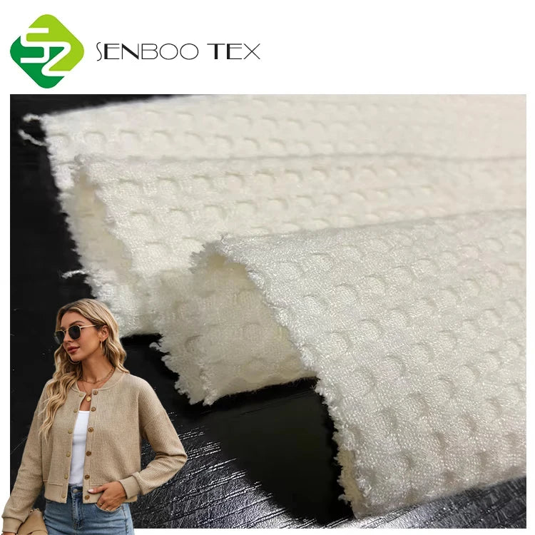 Eco-friendly Luxury Soft 100% Organic Bamboo Waffle Fabric Used for Home Textile Design/baby Stroller