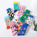 Popular Fashion Style Custom Design Cotton Funny Socks Unisex Crew Socks