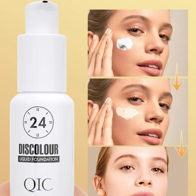 Liquid Foundation Hides Wrinkles & Lines Makeup Base Concealer Cover Moisturizing Fluid Matte Foundation
