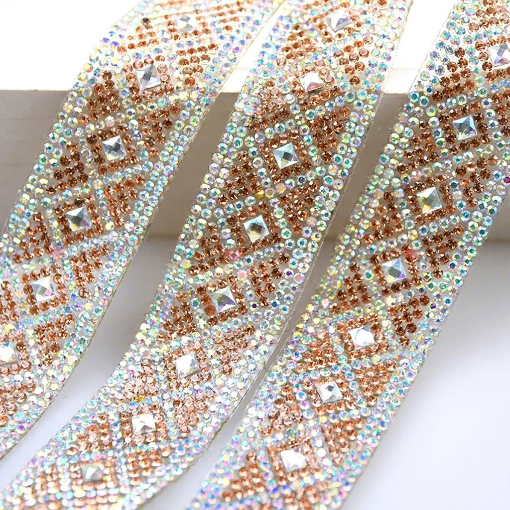 Wholesale Popular Fashion Factory Price Diamond Stone Hot-fix Iron on Rhinestone Trimming  WRPB-168