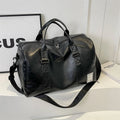 Custom Waterproof Weekend Ladies Designer Womens Red Pu Leather Travel Gym Duffel Bag Manufacturer