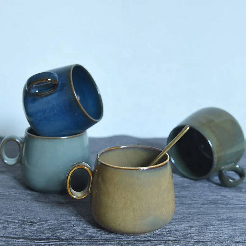 Wholesale Custom Ceramic Mugs Glazed Stoneware Sublimation Ceramic Coffee Cup Mug