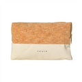 Custom Logo Eco-Friendly Canvas Cork Makeup Organizer Case Storage Bag with Zipper for Travel Toiletry