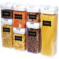 Best Selling Airtight Transparent 7pcs Plastic Dry Food Storage Container Grain Storage Container Storage Boxes MegaBDM