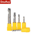 DouRuy 2A 3.175/4/5/6mm Hot Selling Single Flute End Mill Aluminum Milling Cutter Aluminum Alloy Cutting Router Bit