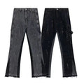 2025 High Quality Blue Jean Women Men Unisex Trouser Streetwear Paint Baggy Loose Flare Wide Leg Stacked Vintage Jeans for Men