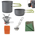 RTSWY-1371 Outdoor Products Camping Picnic Set Pot Combination Portable 1-2 Person Picnic Stove Cooking Kitchenware