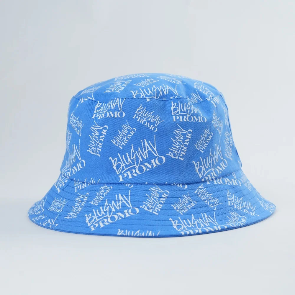 Cotton Bucket Cap Double-faced Summer Fisherman Custom Embroidery Logo Reversible Bucket Hat