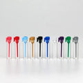 Mini 1ml Empty Glass Bottle with Colorful Cap for Perfume & Essential Oil Cosmetics Packaging Sample Bottle