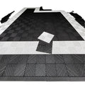 Durable Modern Orange PP PVC Garage Floor Tiles Portable Square Anti-Slip Waterproof Hotel Car Detailing Shop Workshop