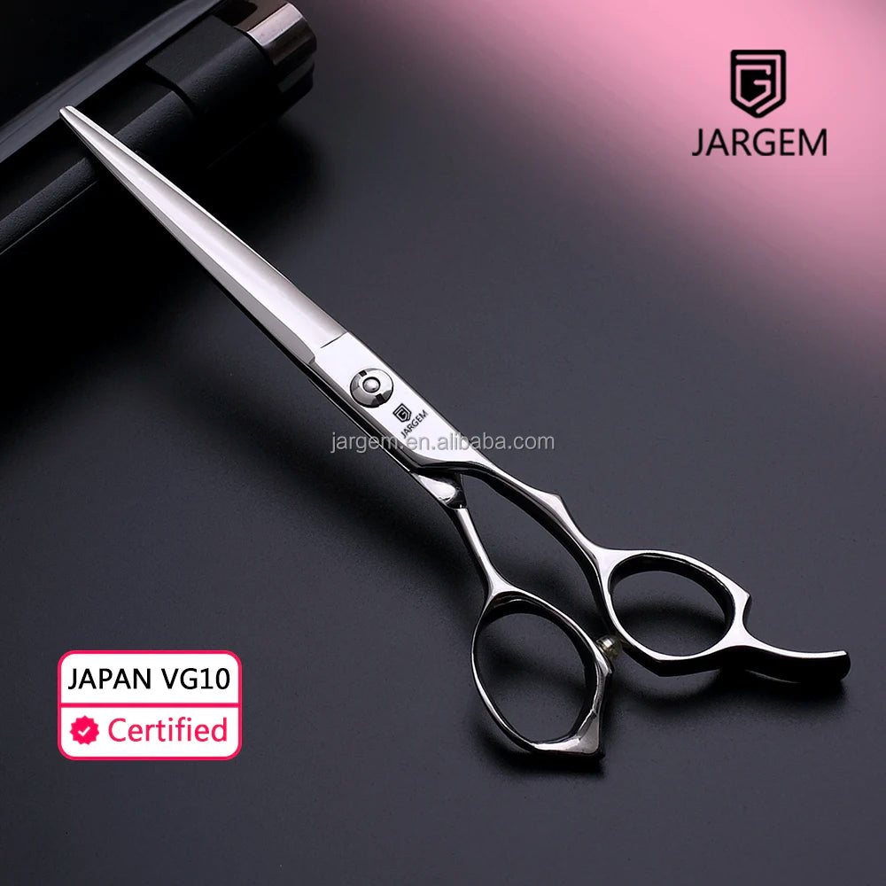 Hot Sale 7 Inch Barber Scissors Japan VG10 Hair Scissors Long Hair Cutting Scissors Stay Sharpness Longer Barber Shears