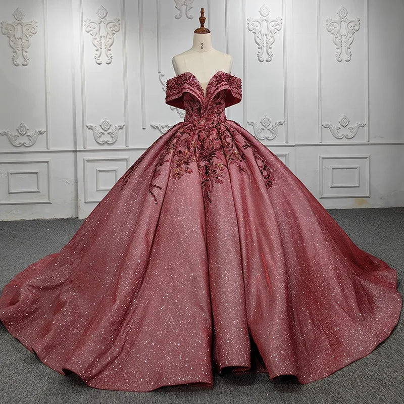 Jancember 6507 Bling Sweetheart Red Quinceanera Formal Elegant Evening Dress for Girls
