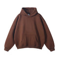 350GSM Custom LOGO Blank Unisex Men's  Winter Thick Fleece Drop Shoulder Oversized Hoodies Men Casual Sweatshirts Coats