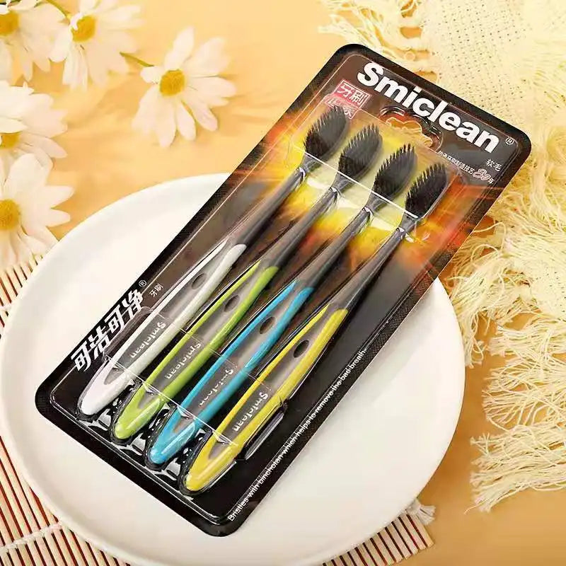 Custom Deep Clean Carbon Binchotan Charcoal Toothbrush for Adult Toothbrush