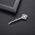 SLBRIDAL Luxury Trendy Prong Setting Cubic Zircon Women Hair Clip Barrettes Girls Bobby Pins Hairgrips Jewelry Hair Accessories