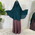 Wholesale Dubai Shade Islamic Muslim  Solid  Long Khimar Soft Khimaar Hijab for Women