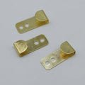 26x11mm Double-hole Iron Metal Gold Brass-plated Photo Album Picture Frame Hanger Wall Conceal Hook Hardware Accessories Box