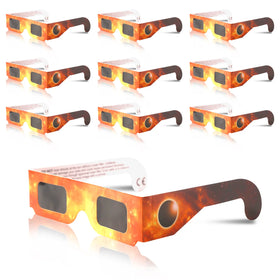 April 8 2024 Customized Design ISO Eclipse Viewing 3d Paper Glasses Solar Eclipse Glasses
