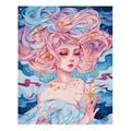Ever Moment Diamond Painting Girl Butterfly and Flower Handmade Full Square Drill Embroidery Home Colorful Art Decoration 3F2342