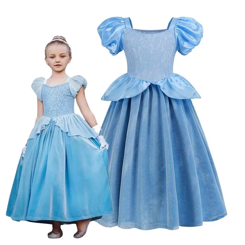 Ball Gown Birthday Costume Party Gift Princess Disguise Costume Children HCCD-011