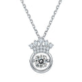 OLDL Abiding Latest 5mm Moissanite Diamond Pendant Twinkle Stone 925 Sterling Silver Jewelry Bridal Wedding Necklace Designs