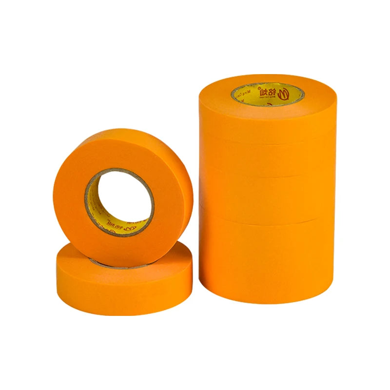 Mingcan Orange Color Goldband Masking Tape Painting for Car Automotive Painting Indoor Outdoor Use