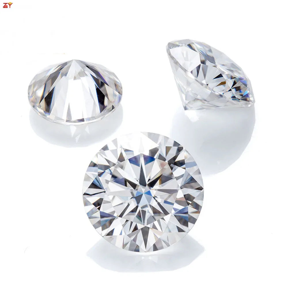 Wholesale Loose Moissanite Diamond with Certificate Stone VVS1 Clarity D E Color White Gems for Moissanite Jewelry