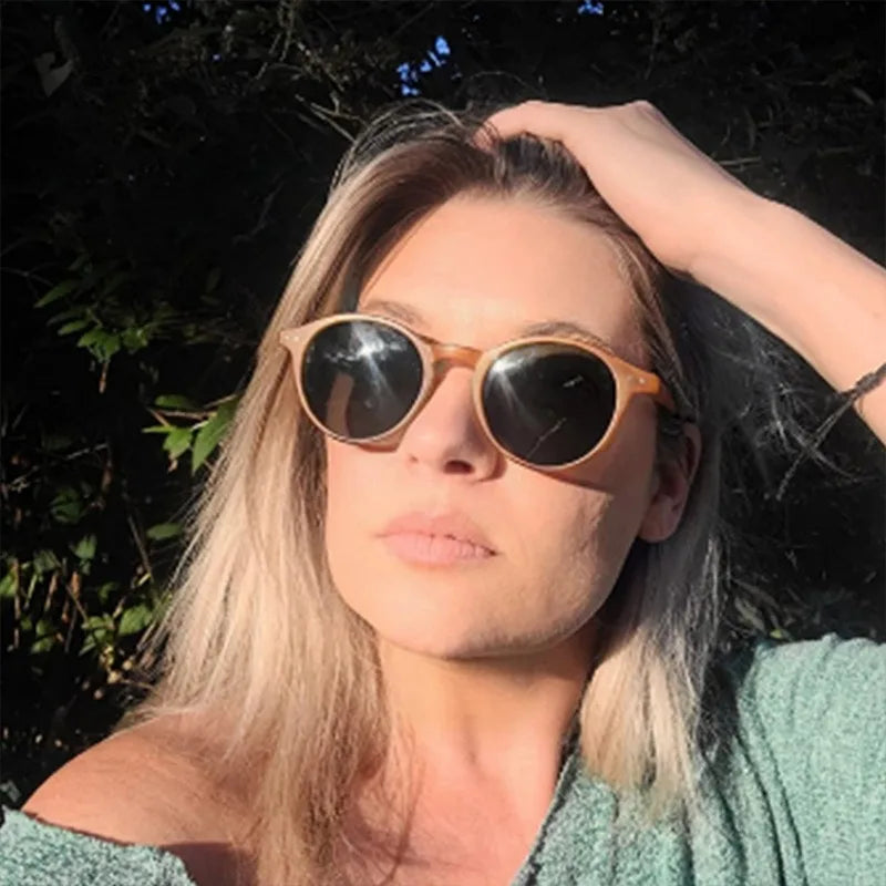 Fashion Sunglasses Women Retro Shades Polarized Fashion Round Womens Sunglasses Trendy Polarized Gafas De Sol