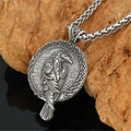 Men Women Fashion Vintage Norse Viking Raven Crow Rune Sigil Sign Pendant Necklace Amulet Jewelry