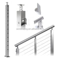 YL METAL Stainless Steel Balustrade Brushed Cable Railing Post Stainless Cable Fittings